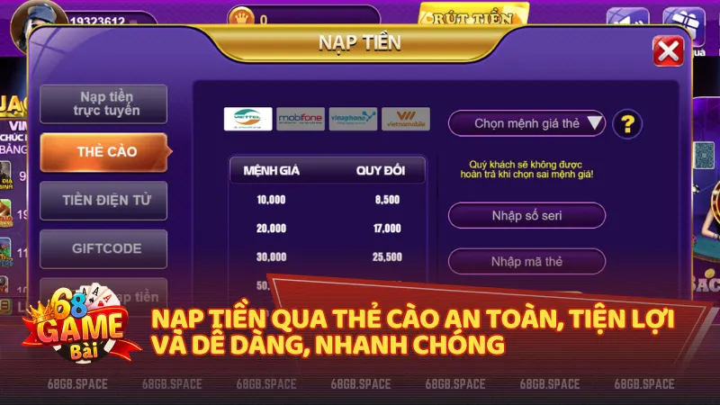 Phương thức này tiện lợi và nhanh chóng, đặc biệt là cho người dùng không có thẻ ngân hàng