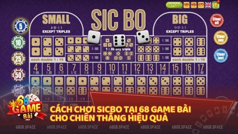 Cách chơi Sicbo tại 68 Game Bài cho chiến thắng hiệu quả