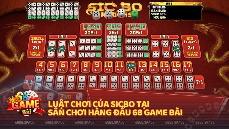 Luật chơi của Sicbo tại sân chơi hàng đầu 68 Game Bài