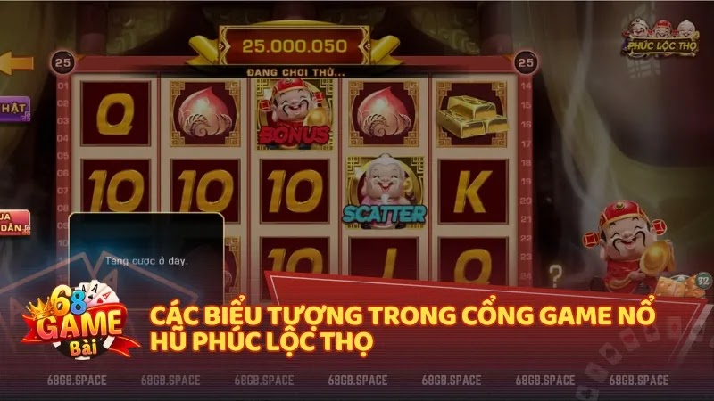 Các biểu tượng trong cổng game Nổ hũ Phúc Lộc Thọ 