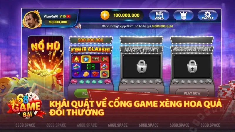 Khái quát về cổng game Xèng Hoa Quả đổi thưởng 