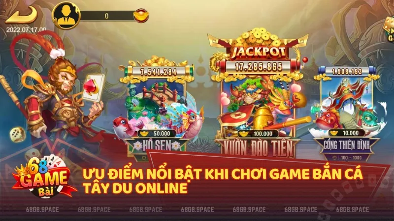 Ưu điểm nổi bật khi chơi game Bắn cá Tây Du online